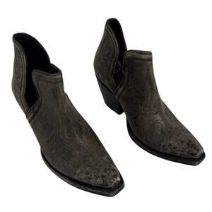 Ariat Womens Western Dixon Naturally Distressed Ankle Boots 10034044 Sz 6 Medium